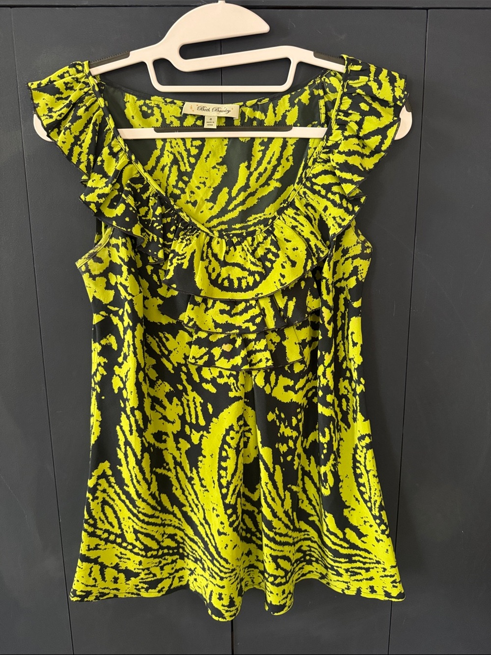 Beth Bowley Sleeveless 100% Silk Blouse - 4